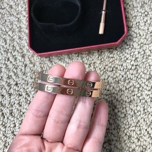 Friendship bracelet rose gold
